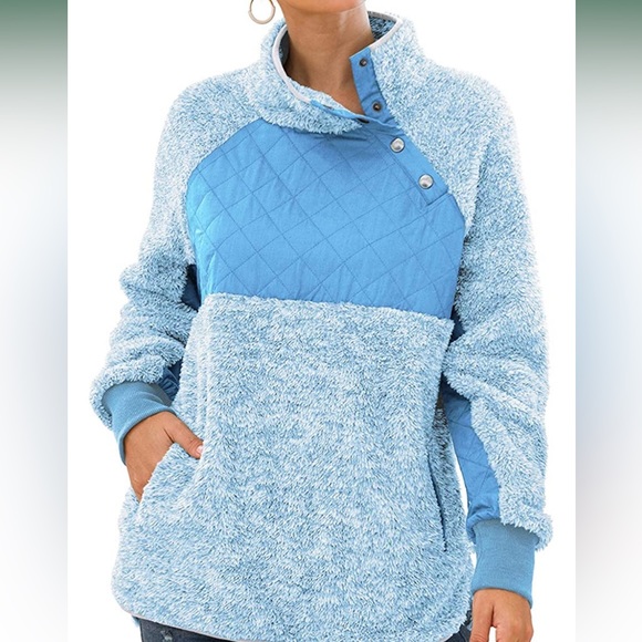 Women’s Viishow Quilted Fleece Pullover - Picture 5 of 6